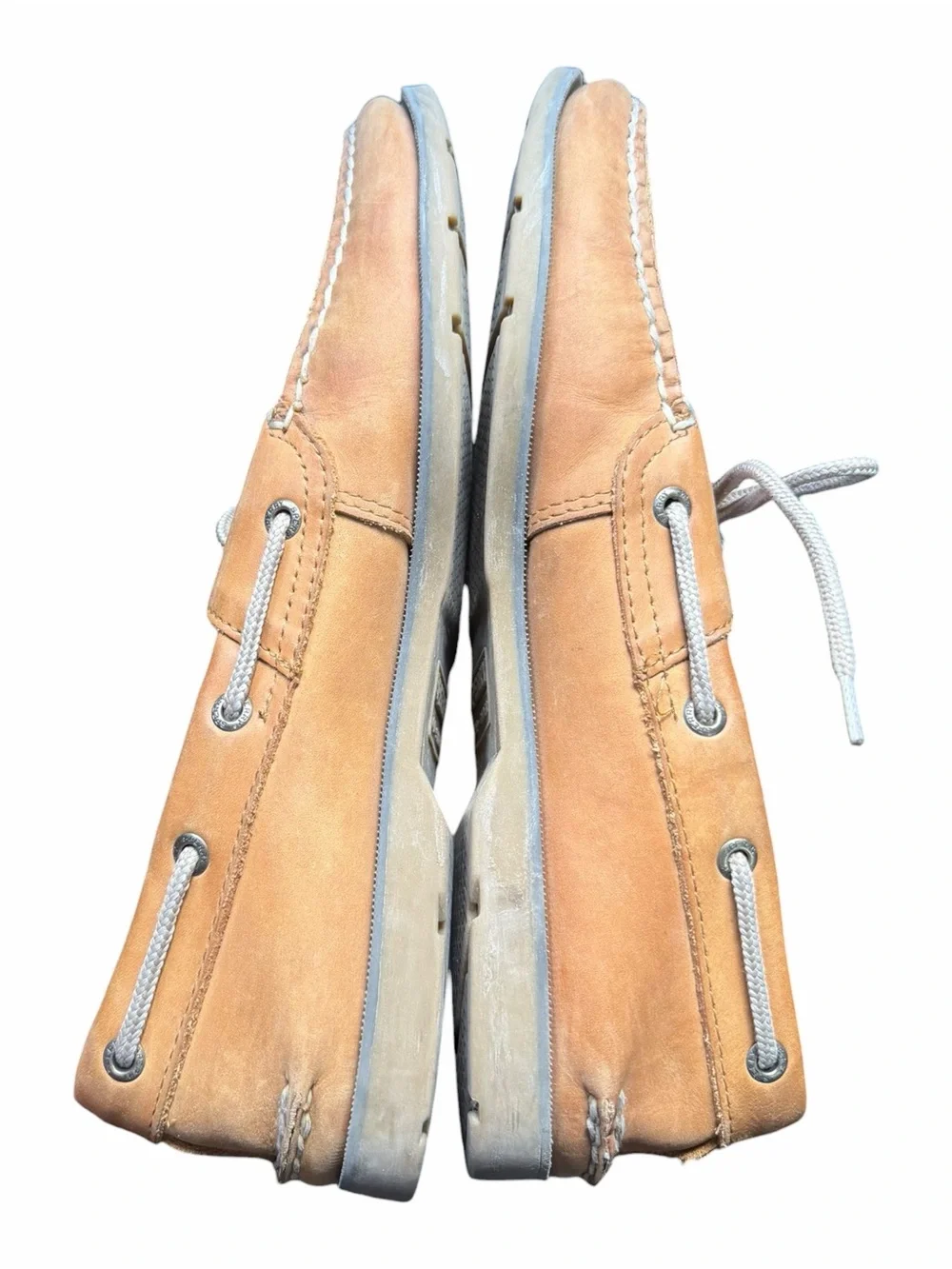 Sperry Top-Sider Men’s 10M Tan Leather Authentic Original Boat Shoes Preppy